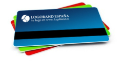 Card con banda magnetica logo